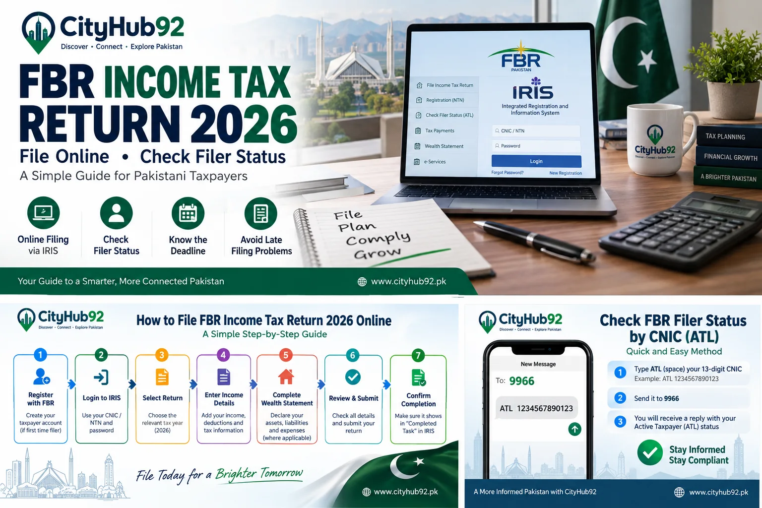 FBR Income Tax Return 2026: How to File Online, Check Filer Status & Avoid Late Filing Problems in Pakistan